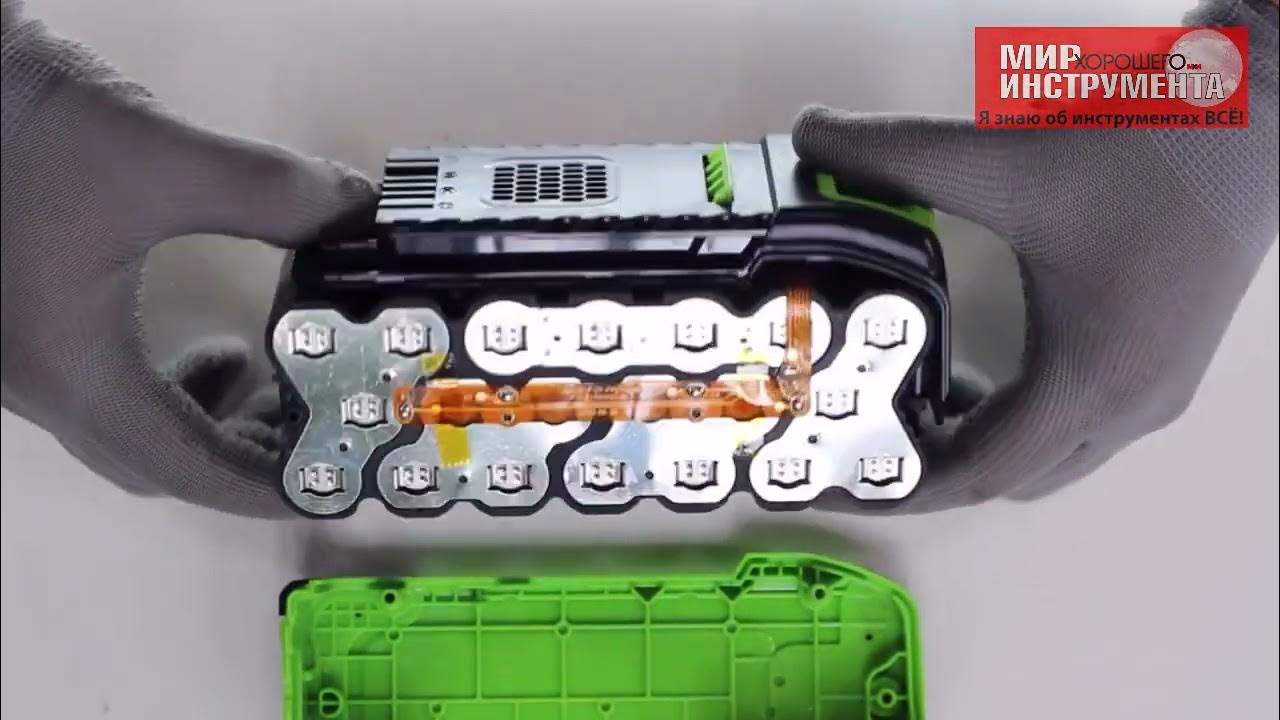 Тест аккумулятора Greenworks G40B8, 40V, 8 А*ч журналистами Мир ...