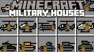 Minecraft INSTANT MILITARY HOUSE MOD / SPAWN ARMY STRUCTURES INSTANTLY !! Minecraft Mods screenshot 3