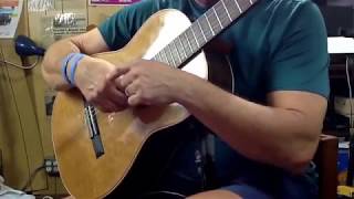 Classical guitar lessons right hand thumb technique.learn classical guitar.