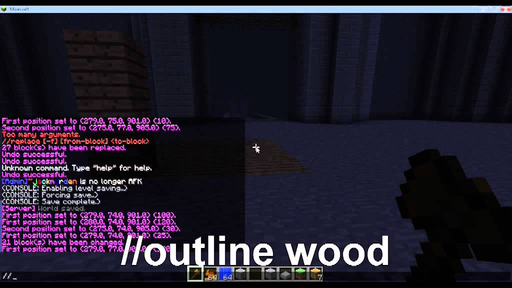 Minecraft World Edit Tutorial - YouTube