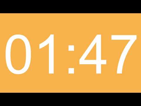 2 Minute Countdown Timer Pastel Orange Screen MM SS