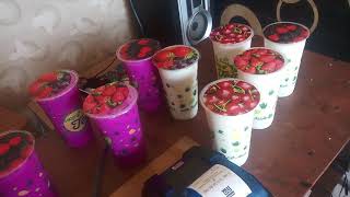 Pengemasan jus alpukat,jus sirsat,jus buah naga di es jus bu yani