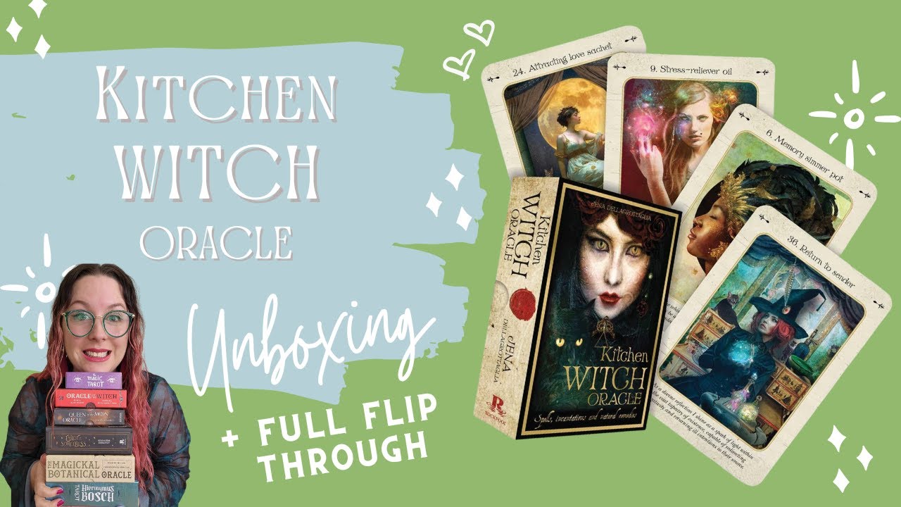 Kitchen Witch Oracle Deck: Unboxing & Review + Full Flip Through