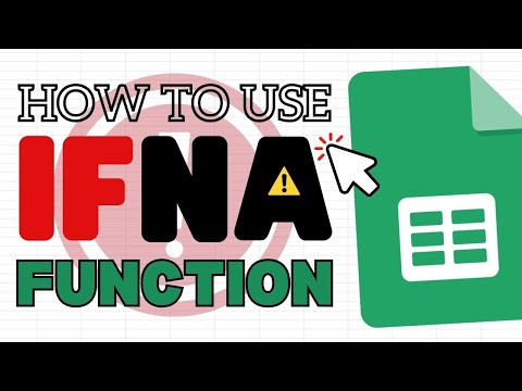 How to Use IFNA Function in Google Sheets (Replace an ERROR)