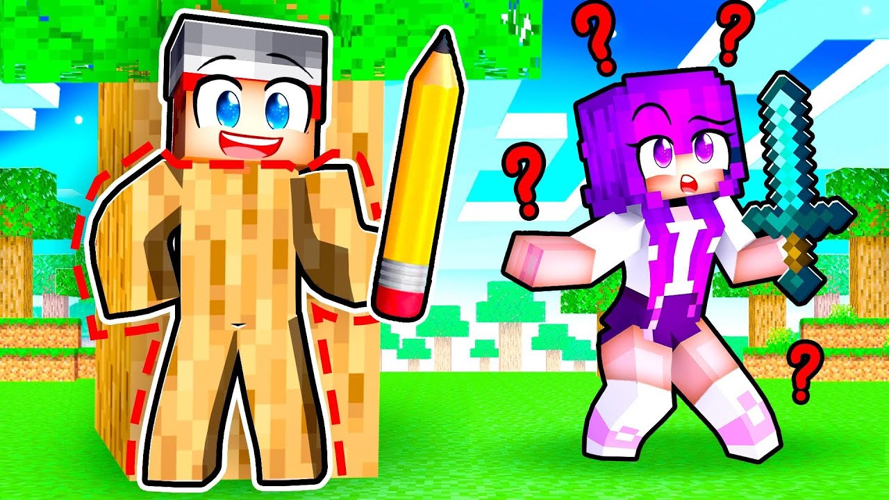 Become What You Draw HIDE and SEEK in Minecraft!