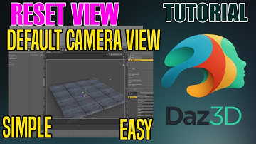 DAZ 3D Studio - Reset View [How to reset Camera]