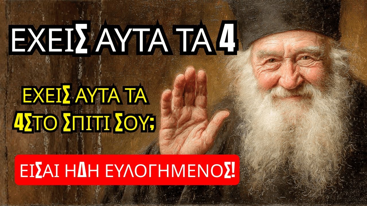 Άγιος Πορφύριος αποκαλύπτει: Αν έχεις αυτά τα 4 στο σπίτι σου, ο Θεός σε έχει ήδη ευλογήσει!