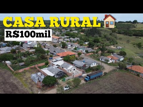 Capa do vídeo CASA RURAL em IBAITI - ÁGUA GRÁTIS+TERRENO GRANDE R$100mil