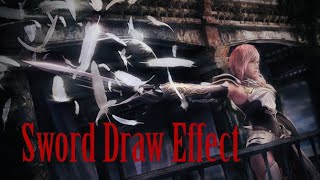 {Portfolio} Sword Draw/Sheathe Dissolve Effect - Unreal Engine 5