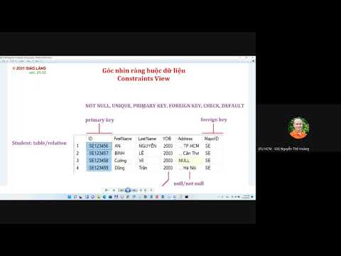 Video Nhập môn Cơ sở dữ liệu quan hệ (RDBMS): Bài 20 -... - youtube