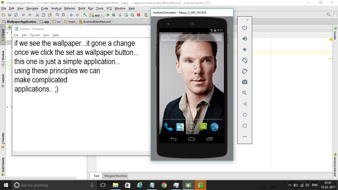 simple wallpaper application