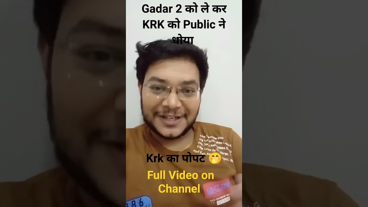 Gadar 2 Review KRK | Gadar 2 Movie Review KRK ने दिया तो लोगो ने किया उसको नंगा | KRK Roast हो गया 😎