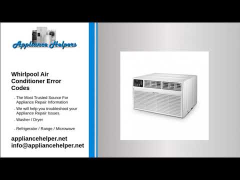Whirlpool Air Conditioner Error Codes