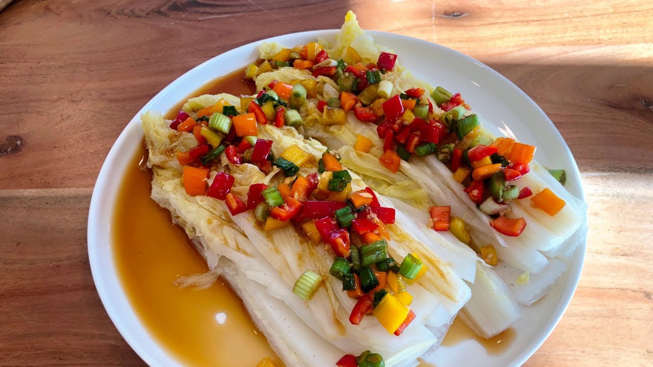 Steamed Cabbage Korean Recipe (ASMR) YouTube