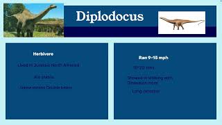 The Dinosaur Slideshow Part 1 of Jurassic Slideshows