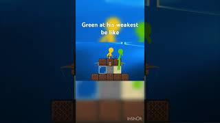 Green at his weakest be like: #minecraft #alanbecker #animation #stickman #fighting #yosho #edit