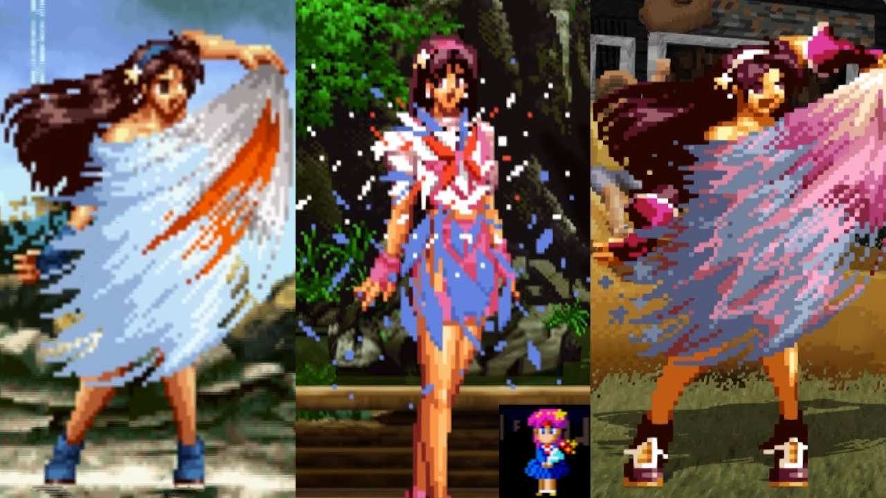 KOF Athena Asamiya Appearance Scene Transformation Collection