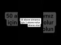 50 aboneye 1 abone kaldı