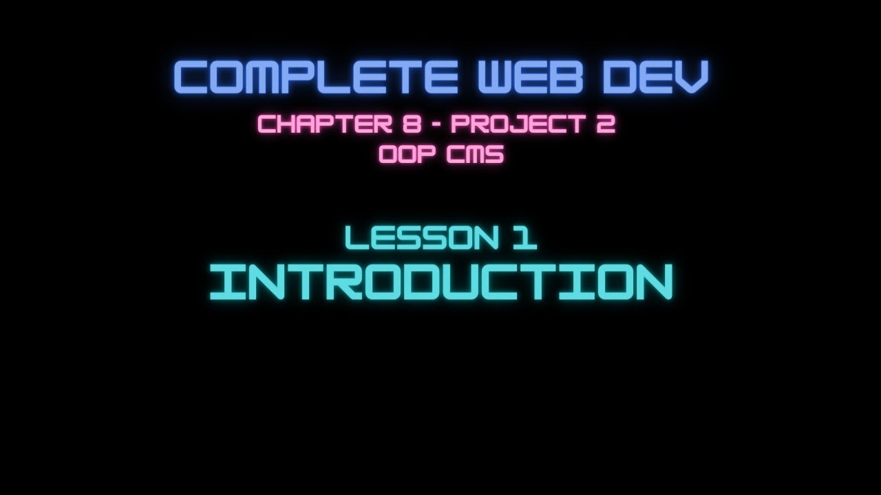 Web Dev 8 - 1 CMS Introduction - YouTube