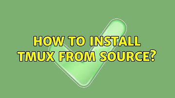 Ubuntu: How to install tmux from source?