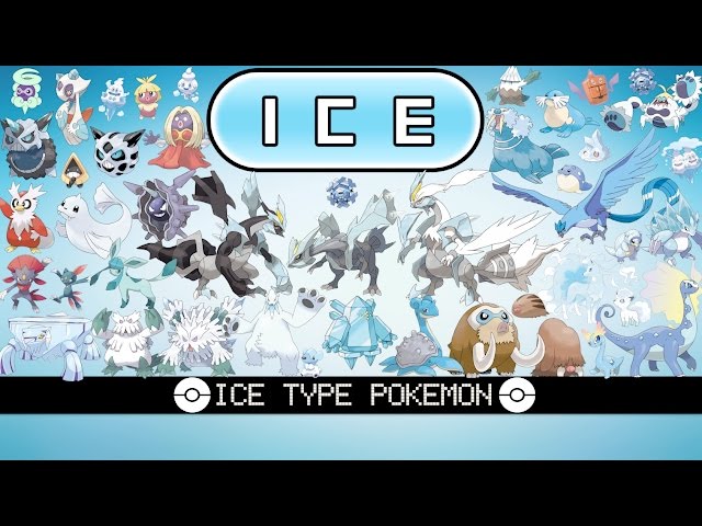 ◓ Pokémon do tipo Gelo — Ice type