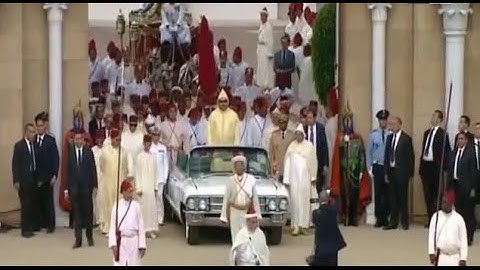 جلالة الملك محمد السادس يترأس حفل الولاء بساحة مشور القصر الملكي بمدينة تطوان...