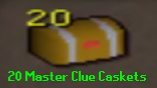 OPENING 20 MASTER CLUE CASKETS AT ONCE!!!