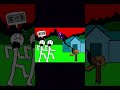 Cursed VHS Tape Horror Animation Stick Figure Jump Scare #shorts