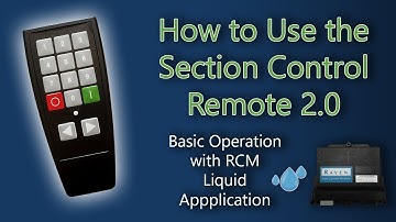 How to Use the Section Control Remote 2.0 with RCM