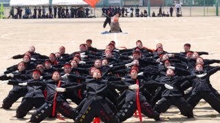 H26年度体育祭 応援合戦～赤組～