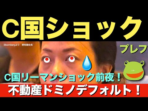 🔥ついにきた！C国ショック！デフォルト連鎖開始！恒大・カントリーガーデン！日本への影響はどうなる？プレフ