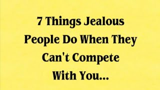 7 Things Jealous People Do When They Feel Threatened by You | Human Behavior Psychology