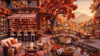 Stress Relief with Soft September Jazz Music🍂Autumn Cafe Shop Ambience &Warm Jazz Instrumental Music screenshot 1