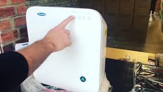 How to turn off the light on the new CF8500 air purifier model