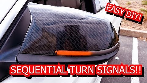 Car Noob upgrades BMW Side Mirror Turn Signals (Sequential LED)