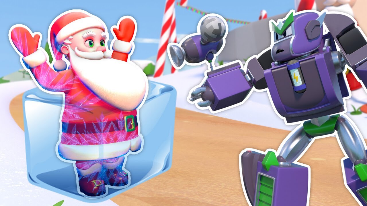 Robofuse rettet den Weihnachtsmann! 🎅 Weihnachten 🤖 Auto-Cartoons für Kinder