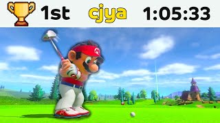 I got the world record in the new Mario Golf game