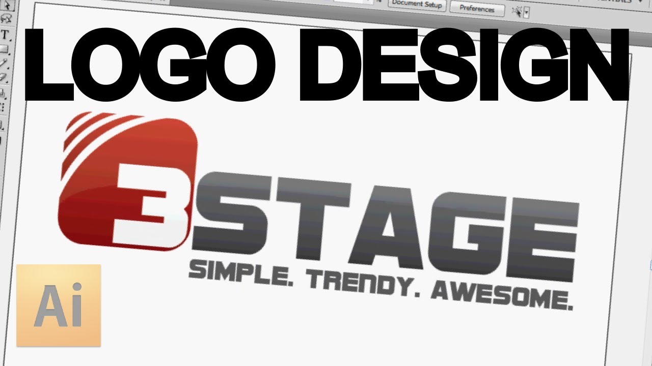Designing a Simple Logo in Adobe Illustrator - YouTube
