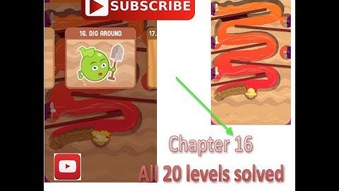 Dig it 16-01 to 16-20 All 20 levels solved DIG AROUND CHAPTER (Dig a little deeper)