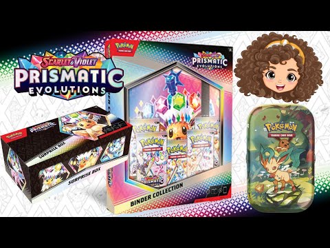 Pokémon Prismatic Evolutions Surprise Box Binder Collection Unboxing & Review Demo #gifted #pokemon