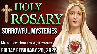 De Heilige Rozenkrans vandaag, vrijdag 20 februari. Droevige Mysteriën 🌹Rozenkrans tot de Maagd M...