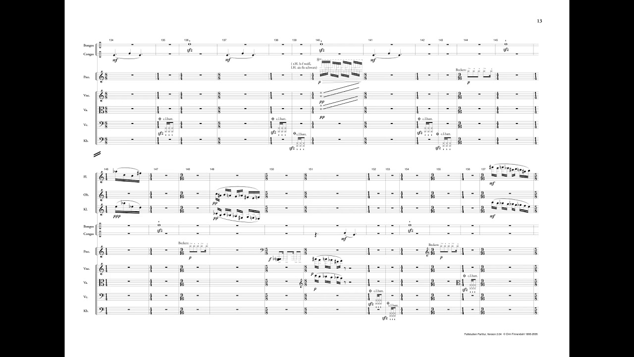 Orm Finnendahl: Fallstudien (with score)