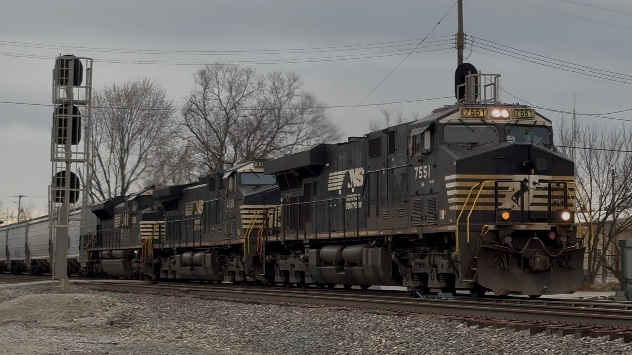Southbound grain train! 