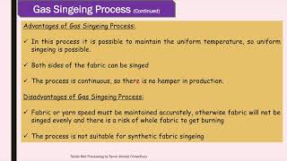 Textile Wet Processing-1_L-11: Gas Singeing Process with Comparison among Three Singeing Processes