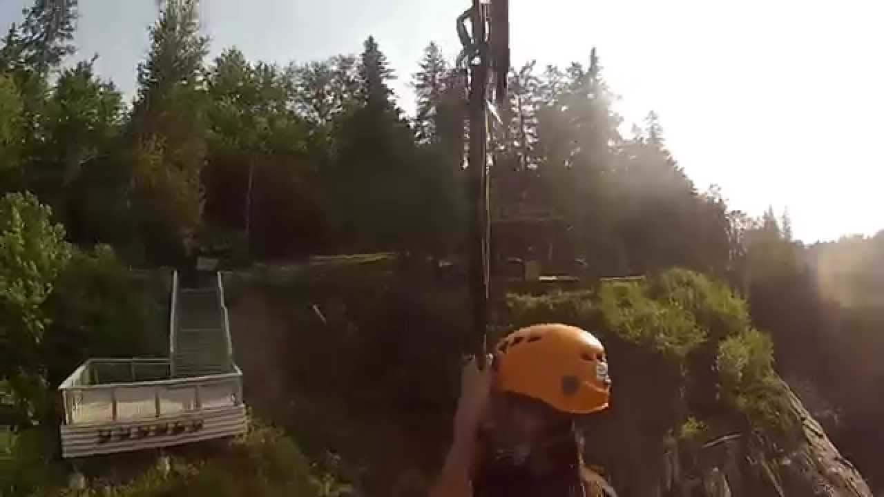 A's First Zip Line Over Grand Falls New Brunswick,CA YouTube
