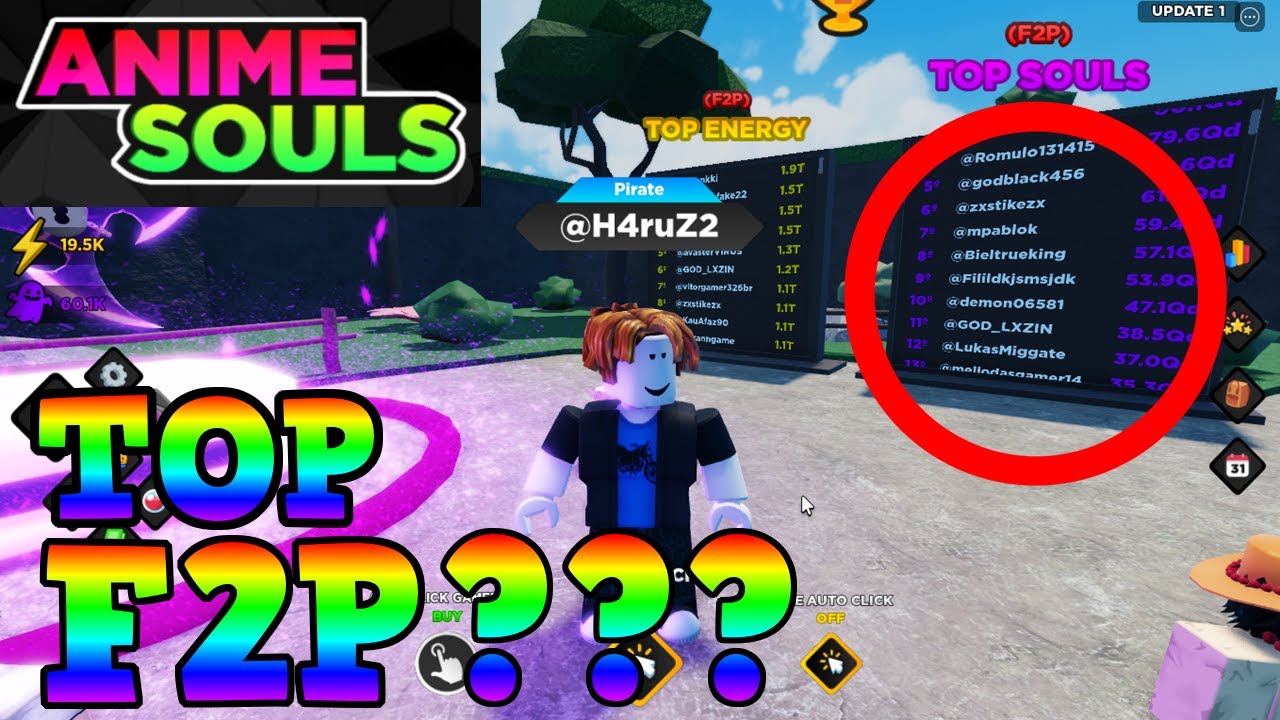 DICAS 100X MAIS PODEROSO SAGA 1 F2P ANIME SOULS SIMULATOR - YouTube