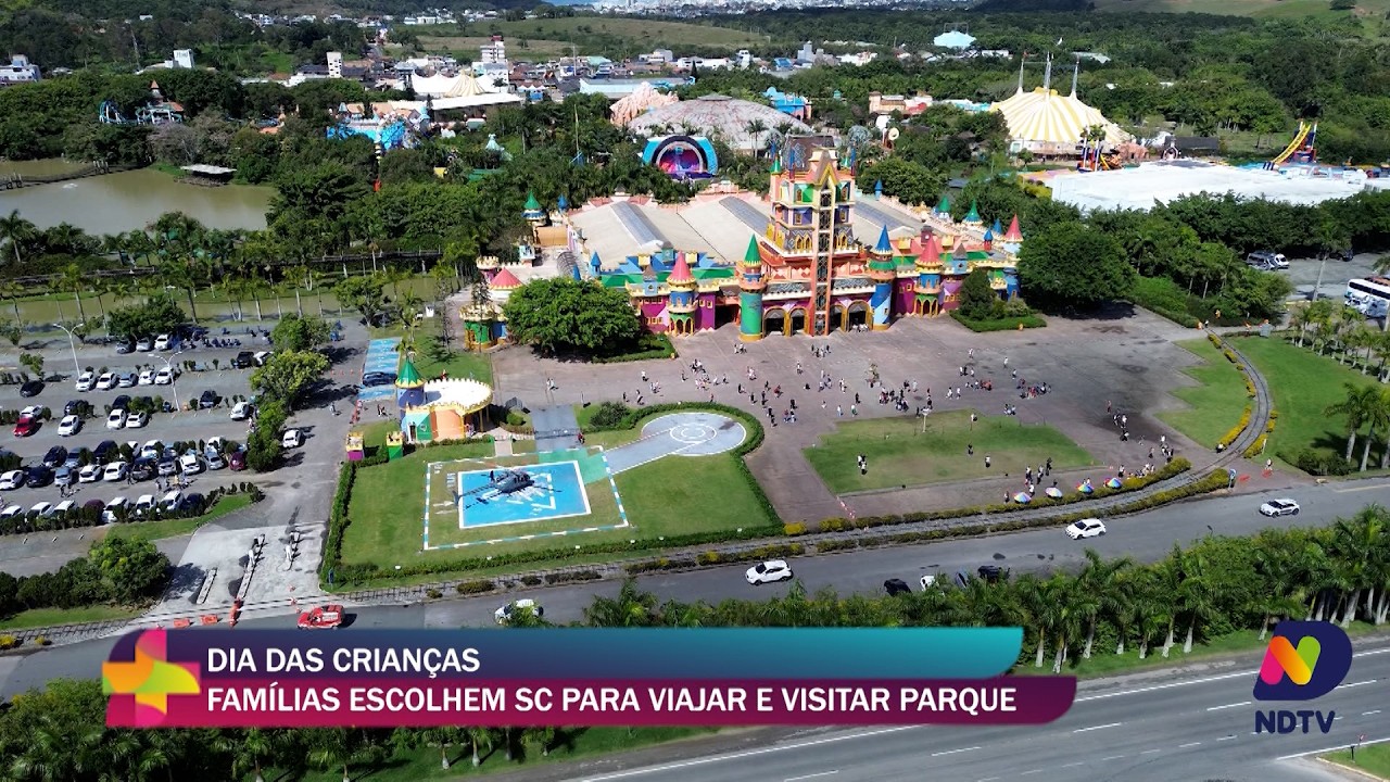 Dia das Crianças: Famílias escolhem Penha para viajar e ir ao parque