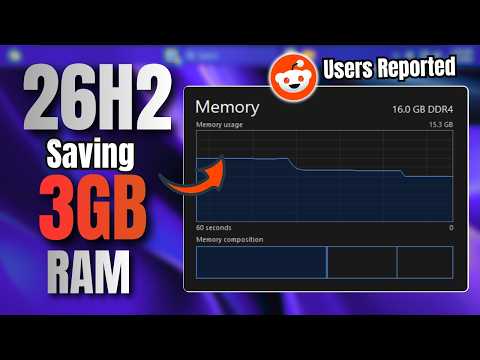 Windows 11 26H2 Is Using 3GB LESS RAM?! Users REPORTED