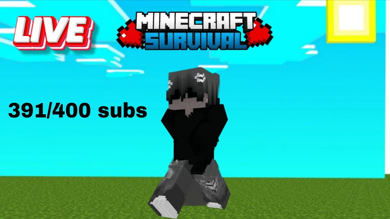 Minecraft Live Going to 400 Subscribers Survival Series - YouTube