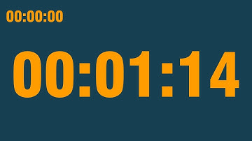 1 minute 14 second timer (with end alarm, time elapsed and progress bar)